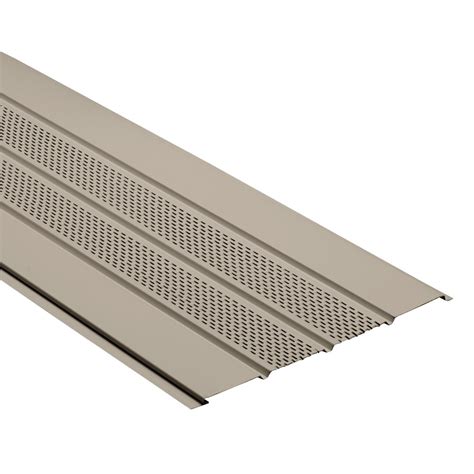 There are five available options: 12” Hidden <b>Vent</b> 12” Double 6 12” <b>Soffit</b> <b>16</b>” <b>Soffit</b> Premium Hidden <b>Vented</b> (only available in Almond, Musket Brown, Royal Brown, Sandstone, and White) Homeowner Preferred Colors Almond Evergreen Linen Musket Brown Royal Brown Sandstone. . 16 aluminum vented soffit panels